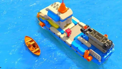 国产探险船积木拼装视频,国产探险船拼装视频带你领略航海魅力